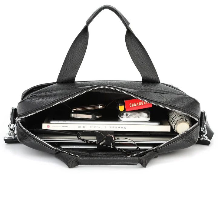 Echt Leren Vintage Laptoptas