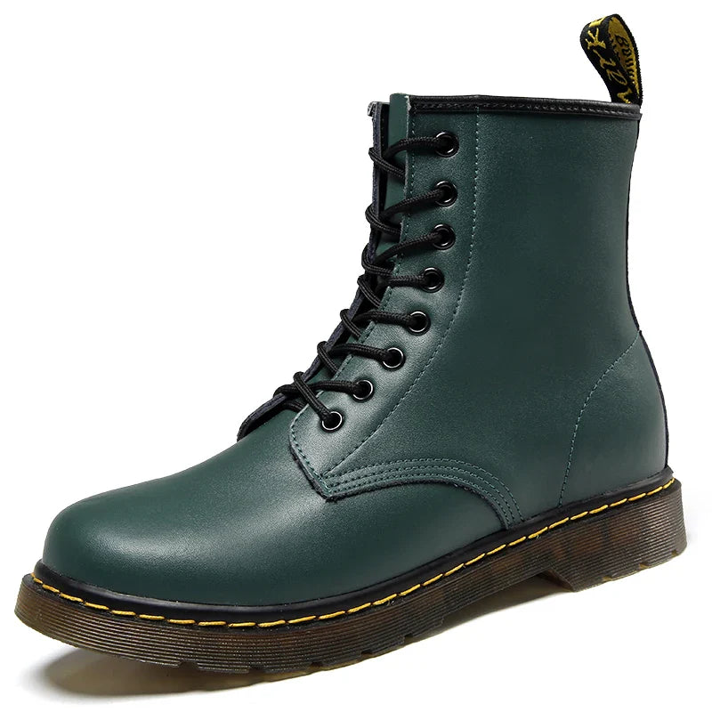 Leren Veterlaarzen met Gripzool – Victor