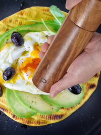Luxe Houten Zout- en Pepermolenset met Dienblad - WoodSpice