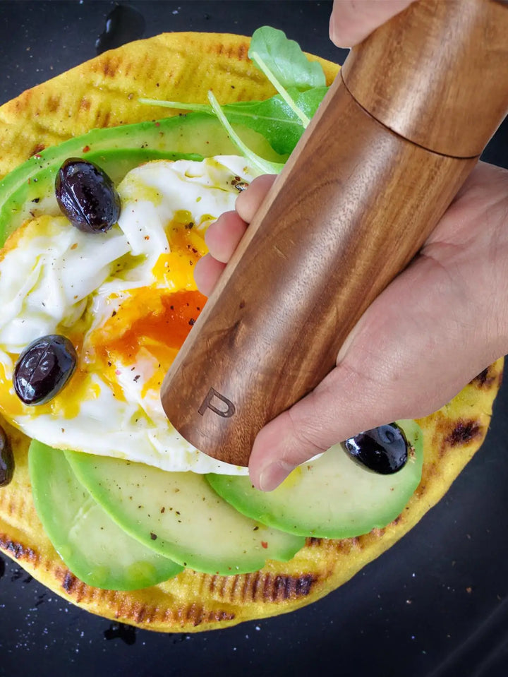 Luxe Houten Zout- en Pepermolenset met Dienblad - WoodSpice