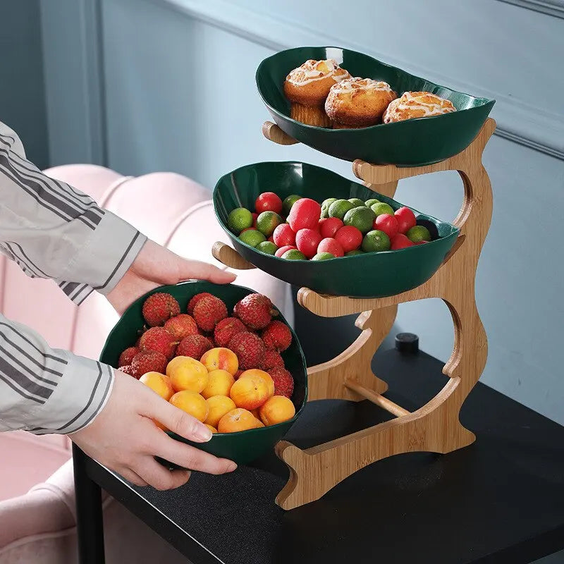 Stijlvolle Metalen Fruitstandaard met 2 of 3 Lagen - StackFruit