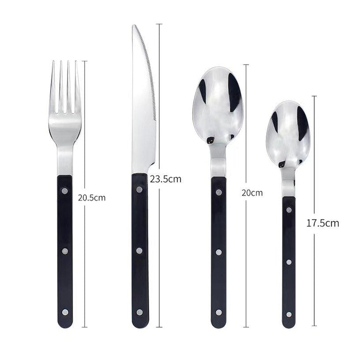 24-Delige Roestvrijstalen bestekset met Gegraveerd Design - BistroLine