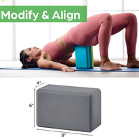 Ondersteunend Yoga Blok - Non-slip EVA Foam