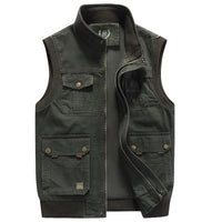 Vintage Heren Outdoor Vest met Praktische Zakken - Elias