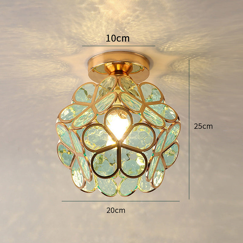 Glazen Bloemen Plafondlamp - FloraGlow