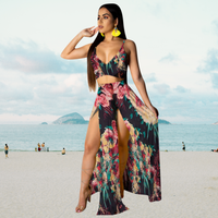 Zomerset met Haltertop en Lange Rok met Split – Naïma