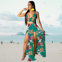 Zomerset met Haltertop en Lange Rok met Split – Naïma
