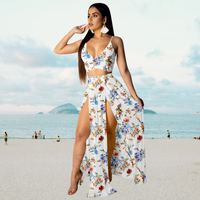 Zomerset met Haltertop en Lange Rok met Split – Naïma