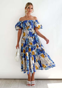 Off-Shoulder Midi-jurk – Talia