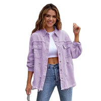 Boho dames spijkerjack met Ibiza-flair & slim fit voor voorjaar/zomer – Yara