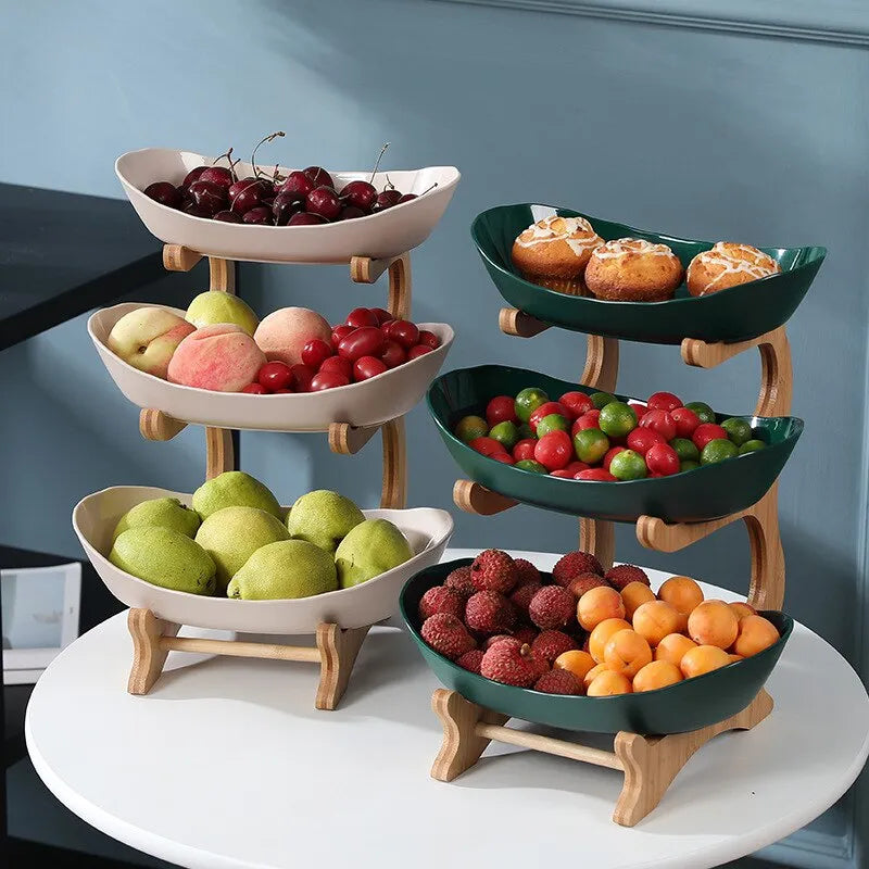 Stijlvolle Metalen Fruitstandaard met 2 of 3 Lagen - StackFruit