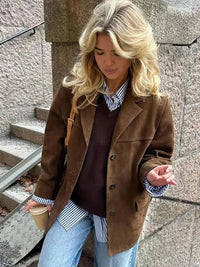 Trendy Wollen Damesjas - Anna