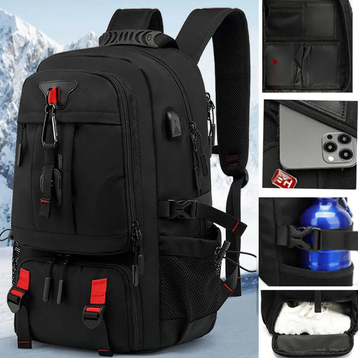 Rugzak met USB-aansluiting en Grote Capaciteit (50-80L) - UrbanTrail
