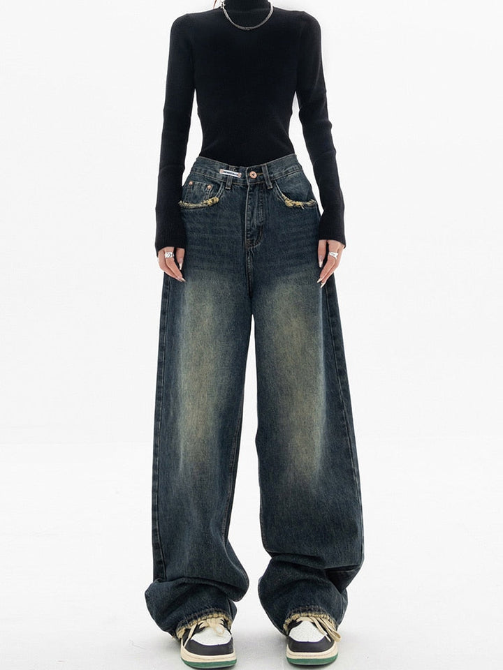 Vintage Baggy Dames Jeans - Aria