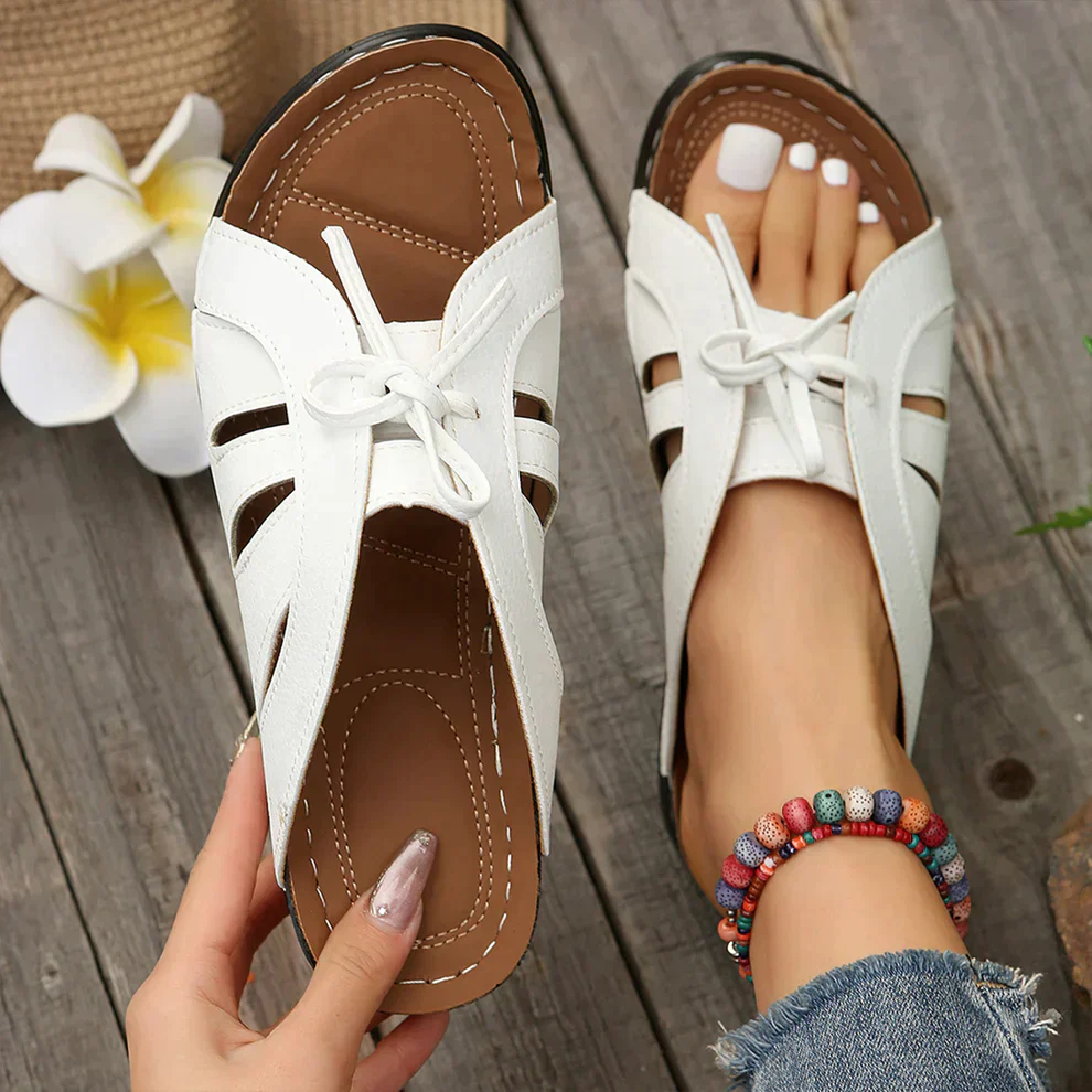 Orthopedische Sleehaksandalen met Gewelfde Knoop – Mirella