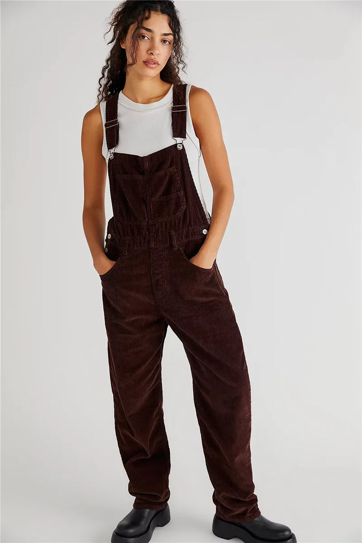 Corduroy Vintage Denim Tuinbroek - Harper