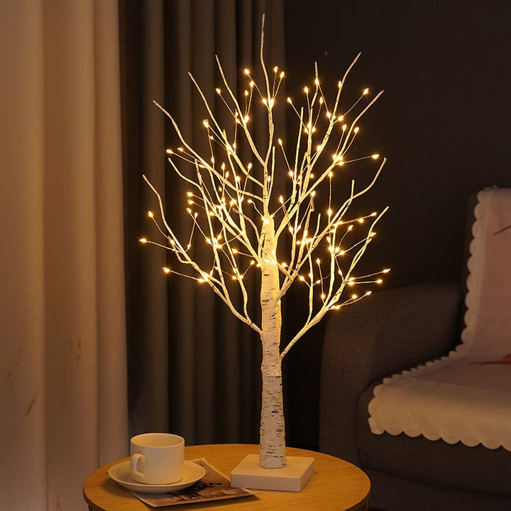 Verlichte Scandinavische Berk - LumiBirch