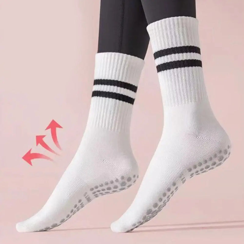 Antislip Mid-Tube Sportsokken voor Fitness en Yoga - GripFit (1+1 Gratis)