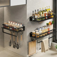 Modern Zwart Keukenrek - MetroRack