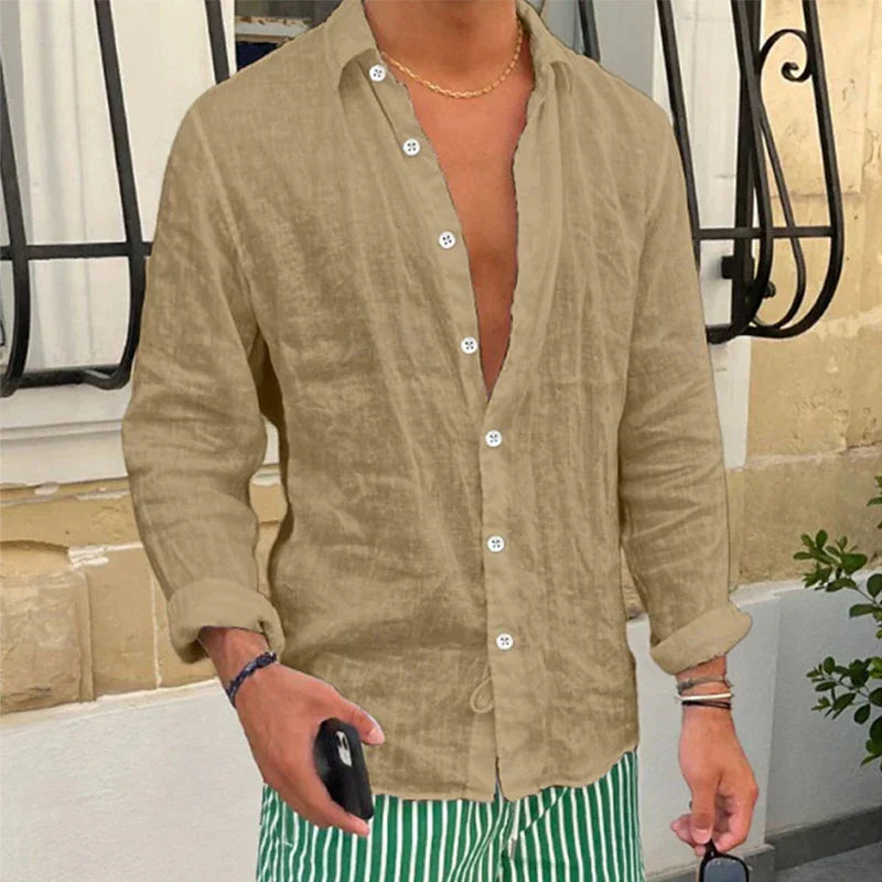 Ademende & Losvallende Heren Zomeroverhemd – Taro