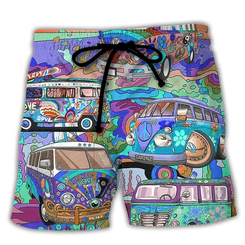 Heren Zwemshort met Graffiti Print – NovaBay