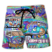 Heren Zwemshort met Graffiti Print – NovaBay