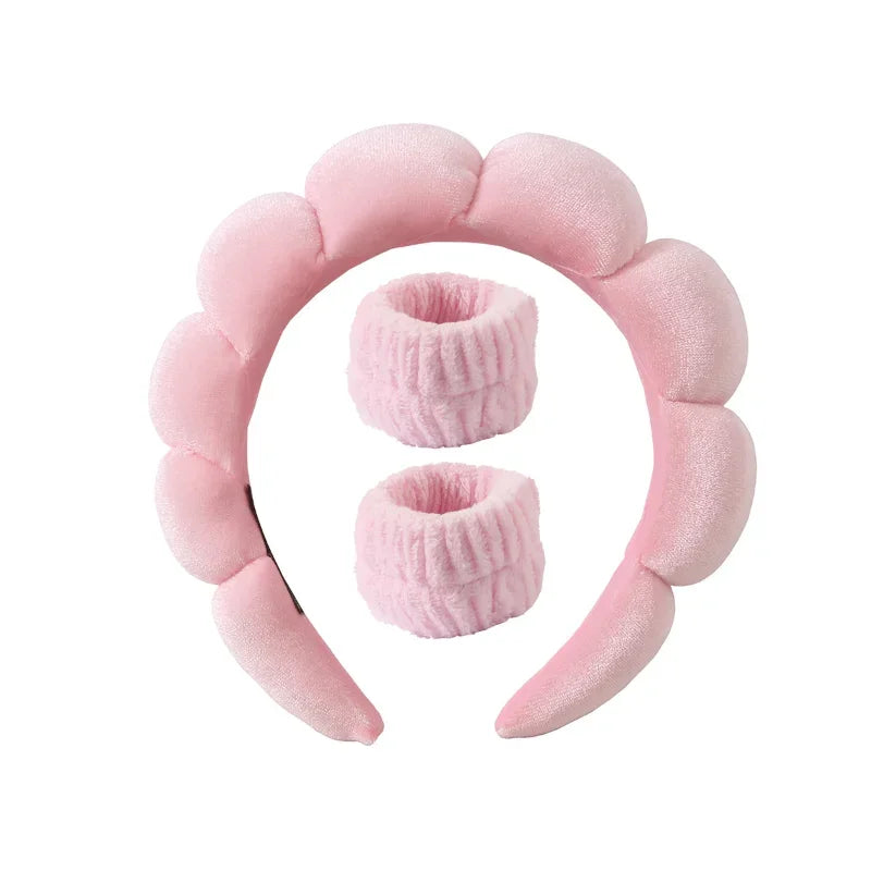 Pluche Spa Hoofdband & Polsband Set - Fluffiea