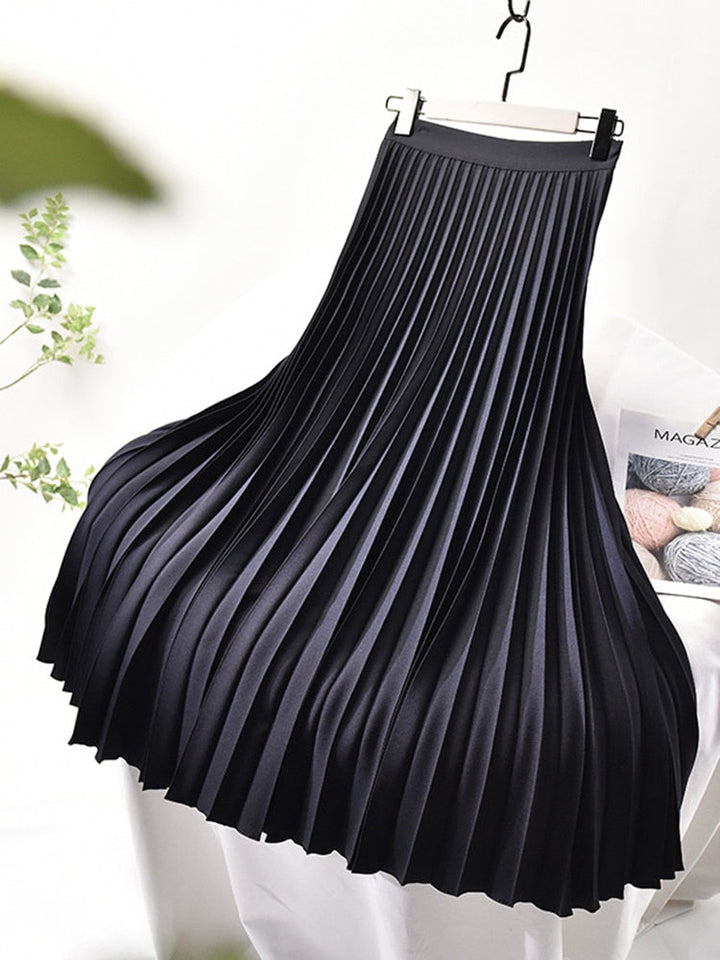 Trendy Hoge Taille Plissérok - Sofia