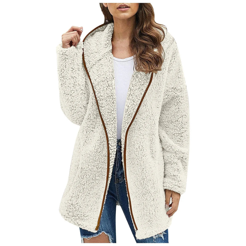Trendy Lang Fleece Damesvest - Luna