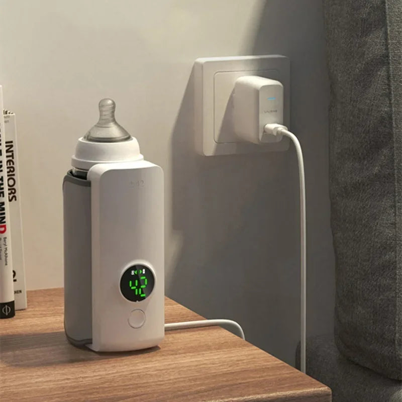 Draagbare Babyfles Verwarmer met Temperatuurregeling - WarmEase