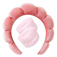 Pluche Spa Hoofdband & Polsband Set - Fluffiea