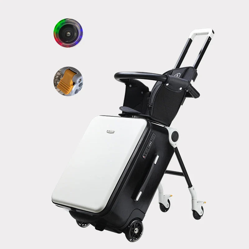 Kinder Ride-On Kinderwagen Reis Koffer met Waterdicht Ontwerp