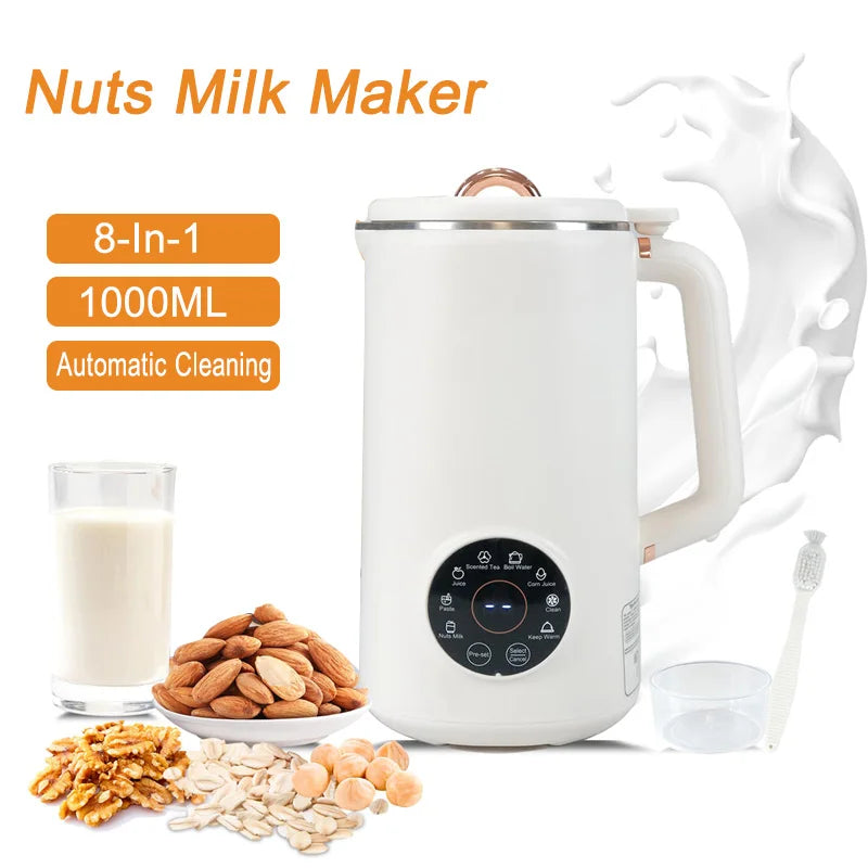 8-in-1 Notenmelkmaker (1000 ml) - NutriBlend