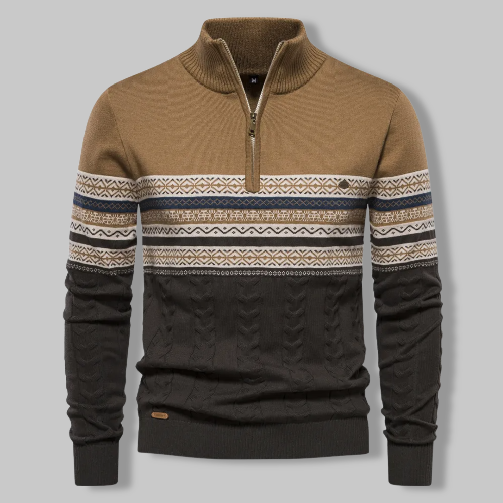 Gestreepte Zip Sweater - SummitZip