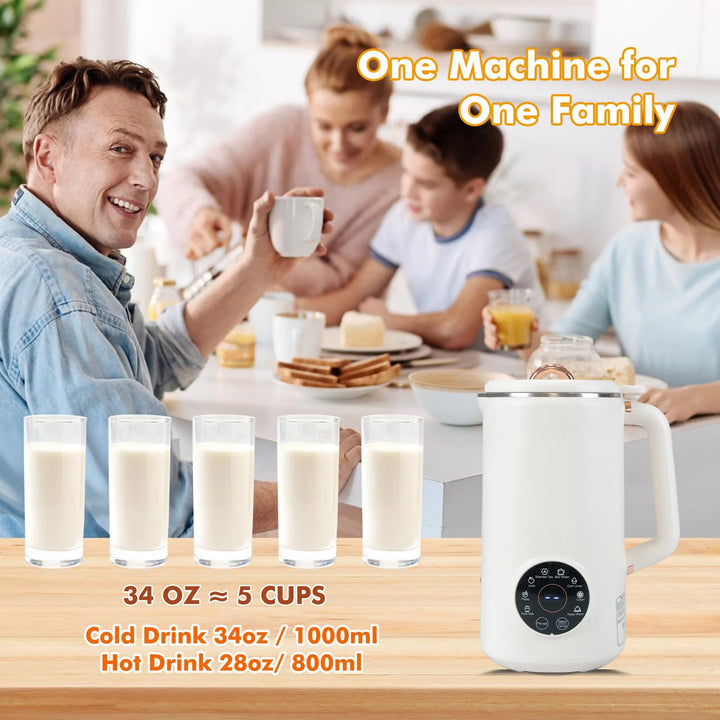 8-in-1 Notenmelkmaker (1000 ml) - NutriBlend