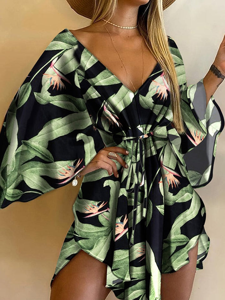 Mini-jurk met Vleermuismouwen – Marit