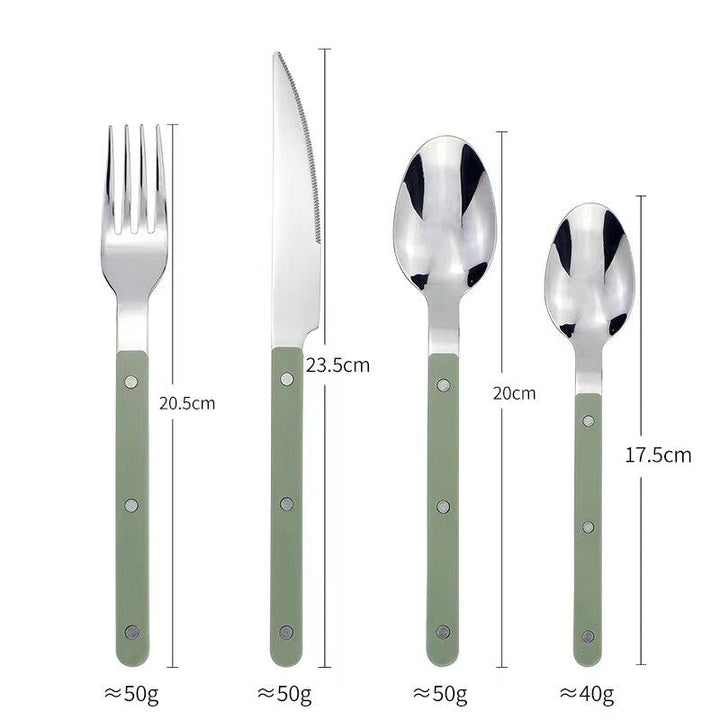 24-Delige Roestvrijstalen bestekset met Gegraveerd Design - BistroLine