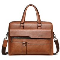 PU Leren Zakenlaptoptas met Schouderband