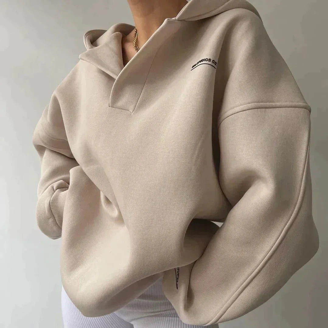 Trendy Oversized Dames Hoodie met Capuchon - Luna