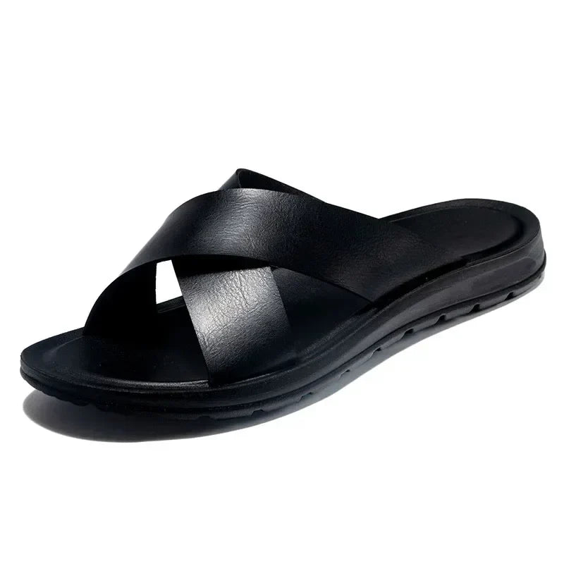Italiaanse Leren Herenslippers - Lorenzo