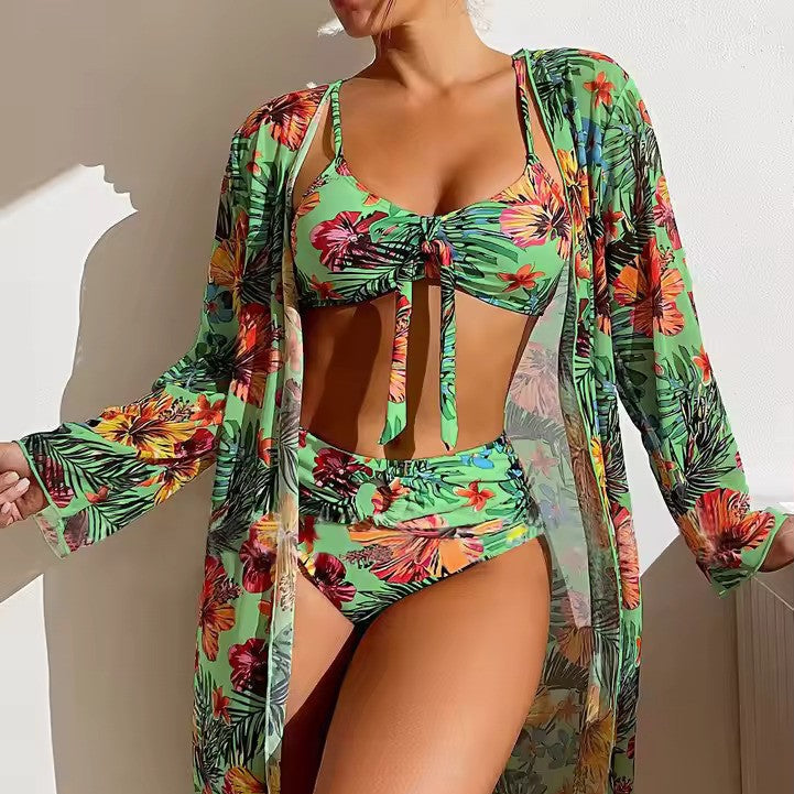 Bikiniset met Hoge Taille en Cover-up – Amira