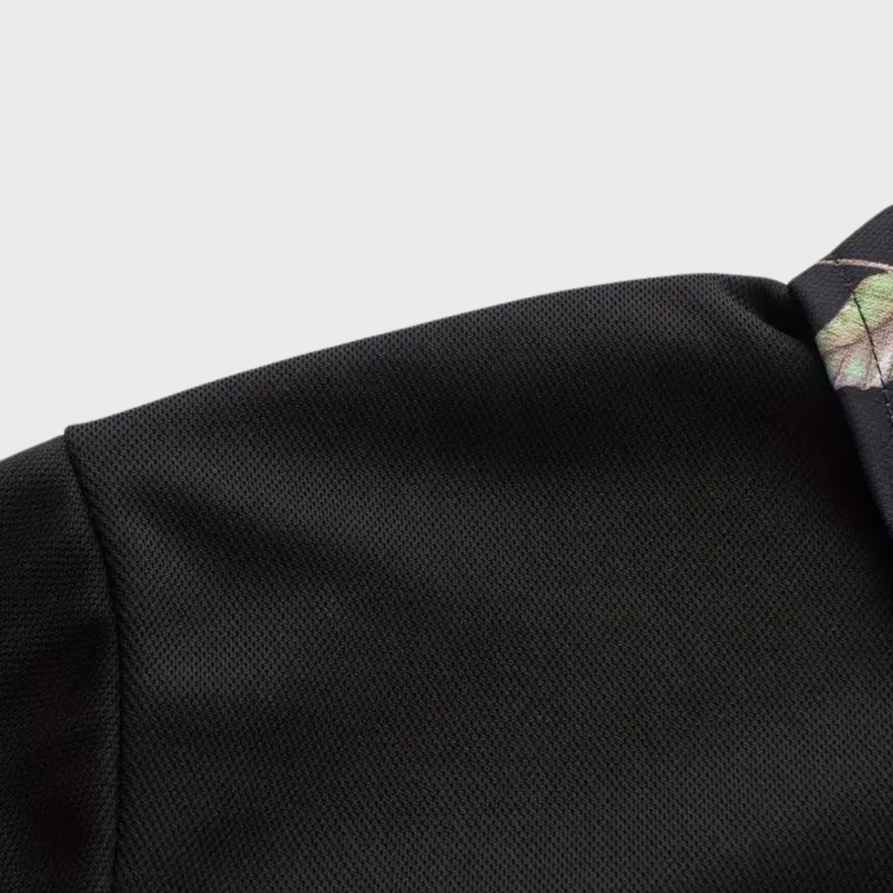 Męska koszulka polo z subtelnym nadrukiem - Noah