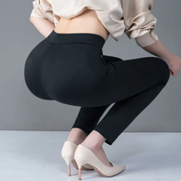 Rechte Damesbroek met Elastische Hoge Taille - Sophia