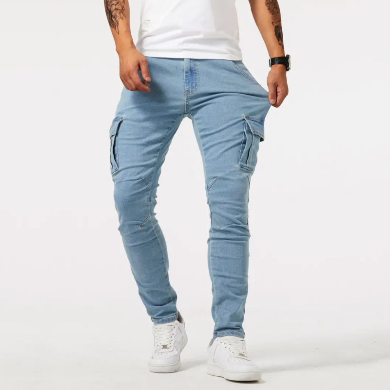 Super-Stretch Cargo Broek | Arno Heren Cargo Jeans