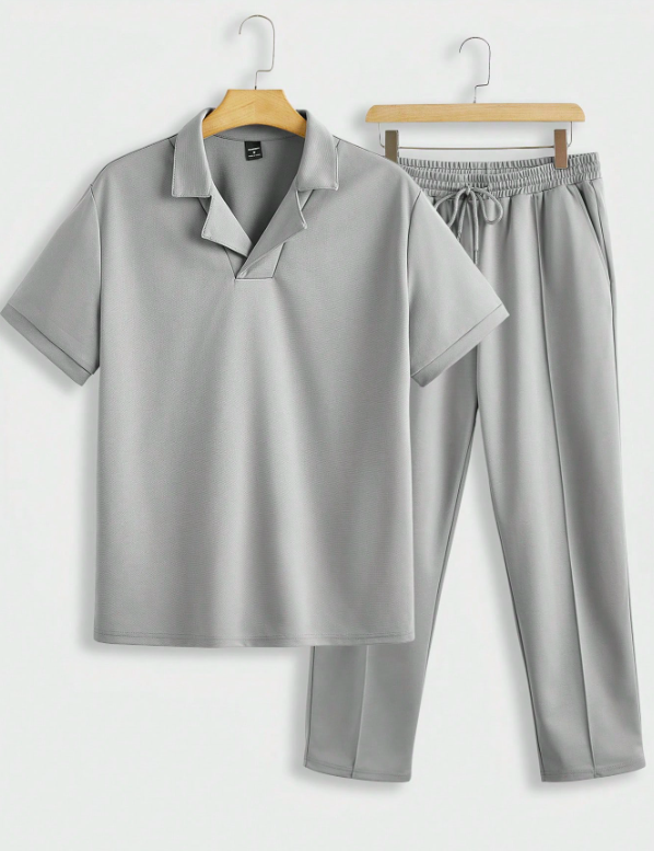 Moderne Grijze Heren Zomeroutfit – Nico