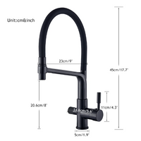 Keukenkraan met Dubbele Uitloop en Waterfiltratie - PureFlow Duo
