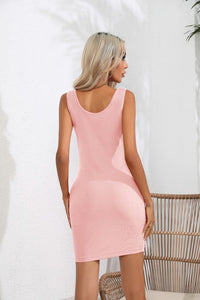 Geribbelde Roze Mini-jurk – Mila