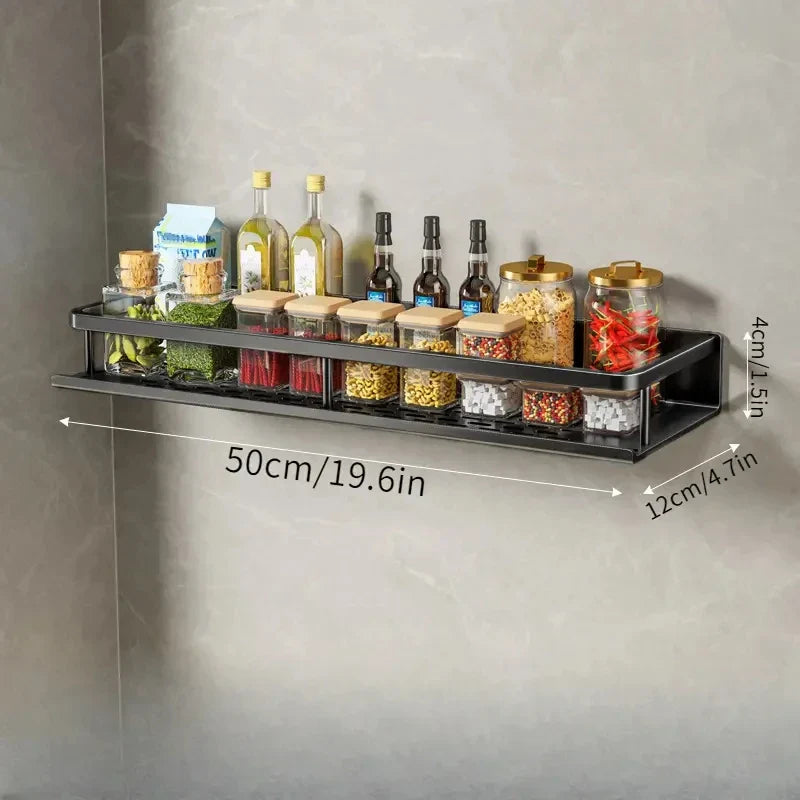 Modern Zwart Keukenrek - MetroRack