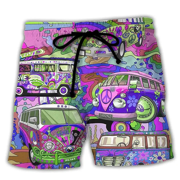 Heren Zwemshort met Graffiti Print – NovaBay