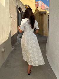 Luchtige Witte Zomerjurk – Eleni